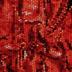 Red Square Sequin Fabric
