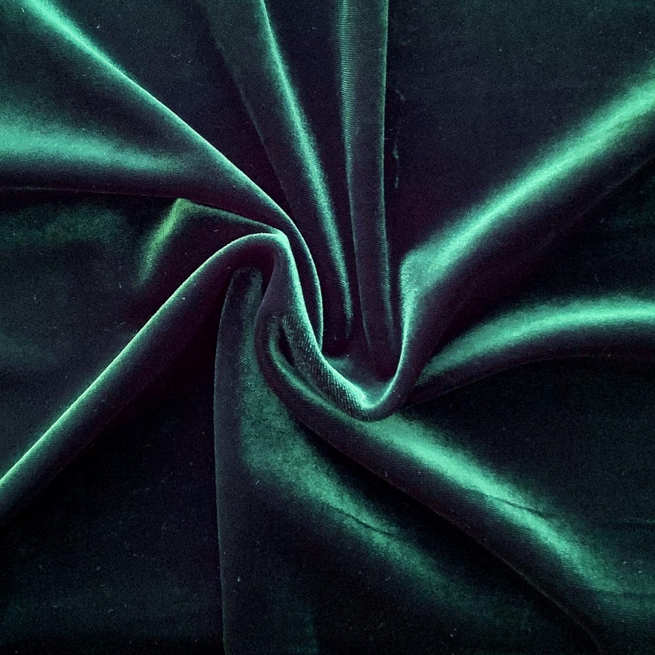 Green Velvet Fabric by the Yard