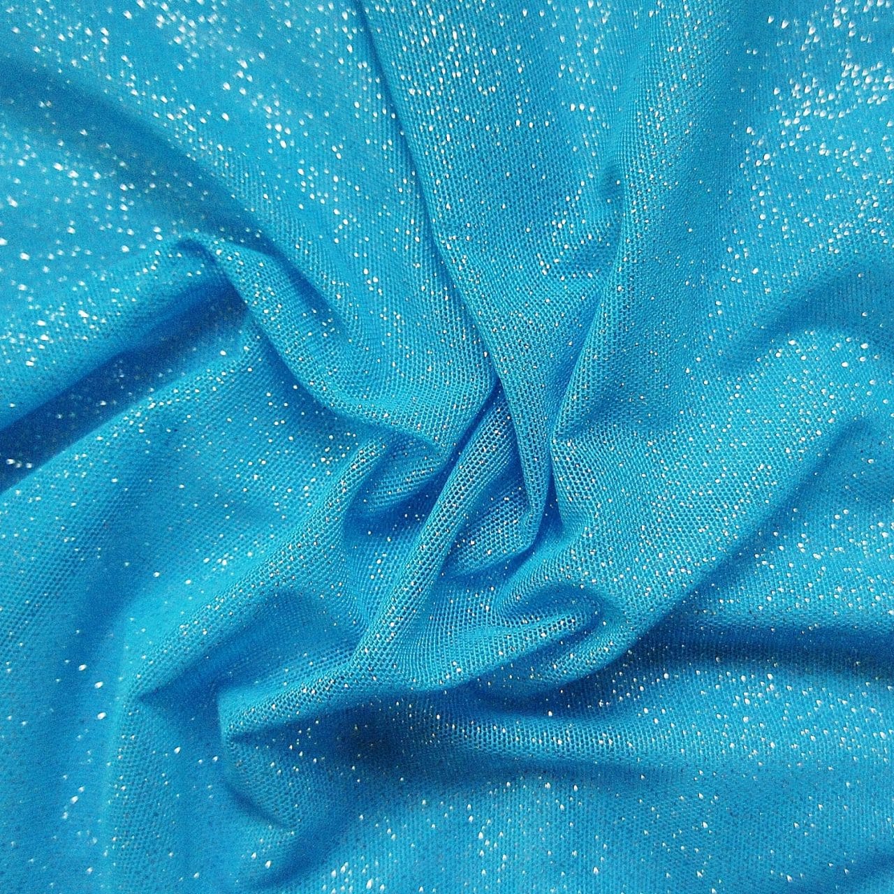 Glitter Knit Chiffon Ice Blue | art-kk.com