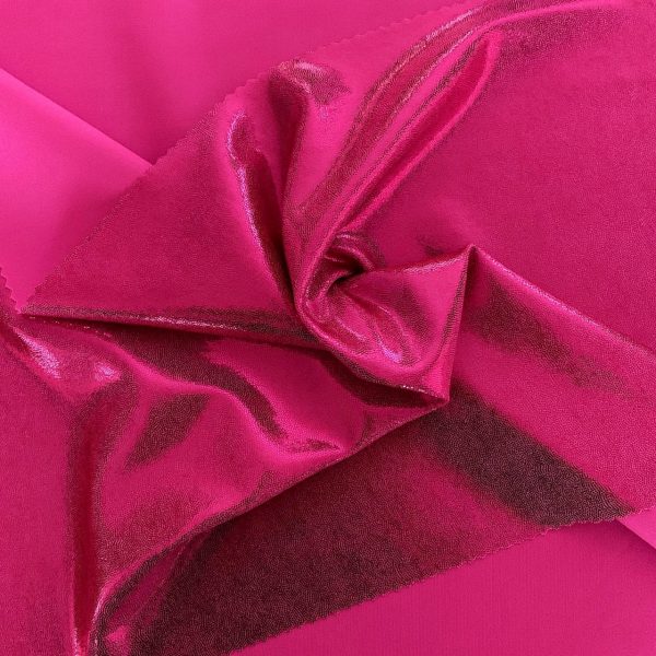 Spandex Fabric Metallic HOT Pink / 60 Wide/Sold by The Yard