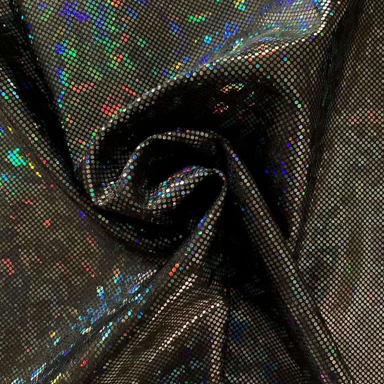 FabricLA Shattered Glass Nylon Spandex Fabric - 4 Way Stretch Fabric -  Thick Spandex Fabric by The Yard - Hologram Pattern 