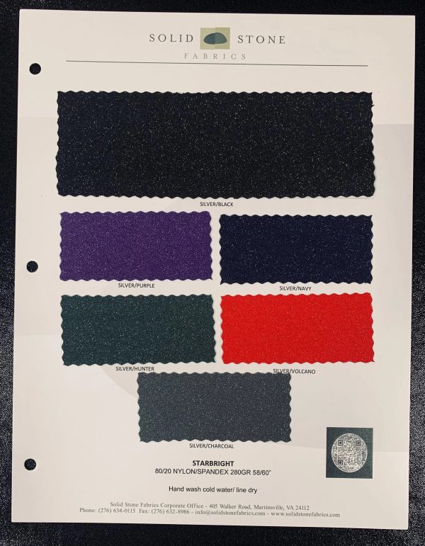 Starbright Glitter Foil - Color Card
