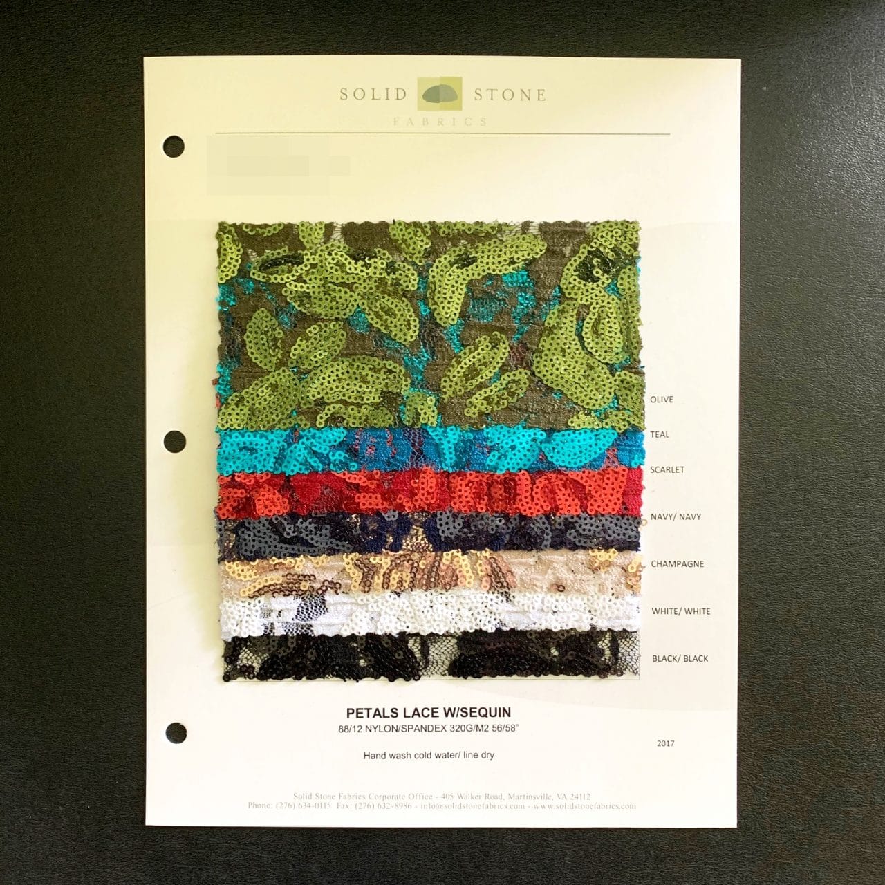 Petals Sequin - Color Card