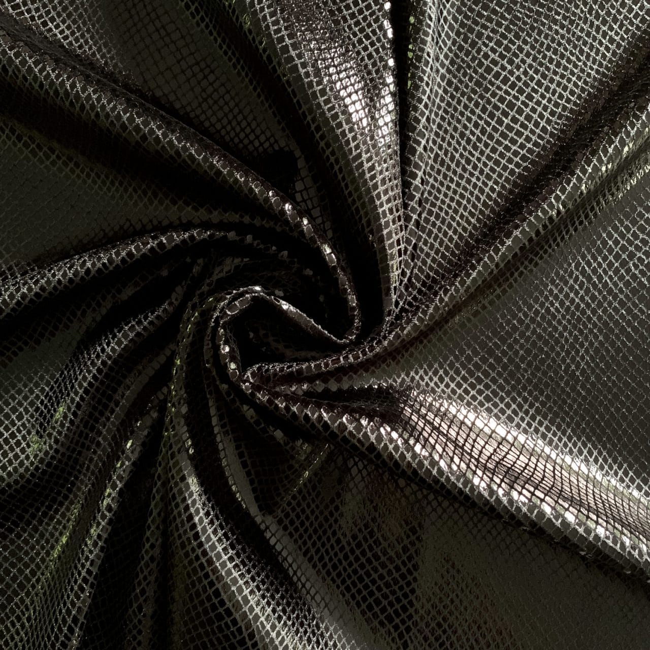 Shiny Spandex- Black  Shiny Spandex & LYCRA® Fabric Online