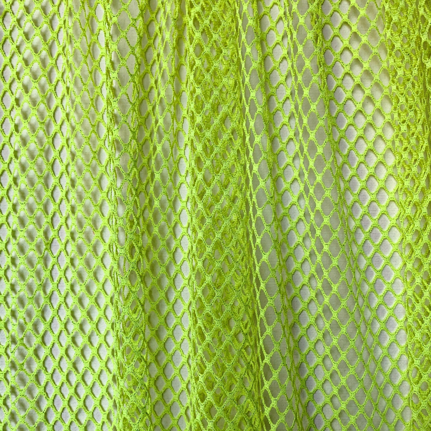 yellow mesh fabric