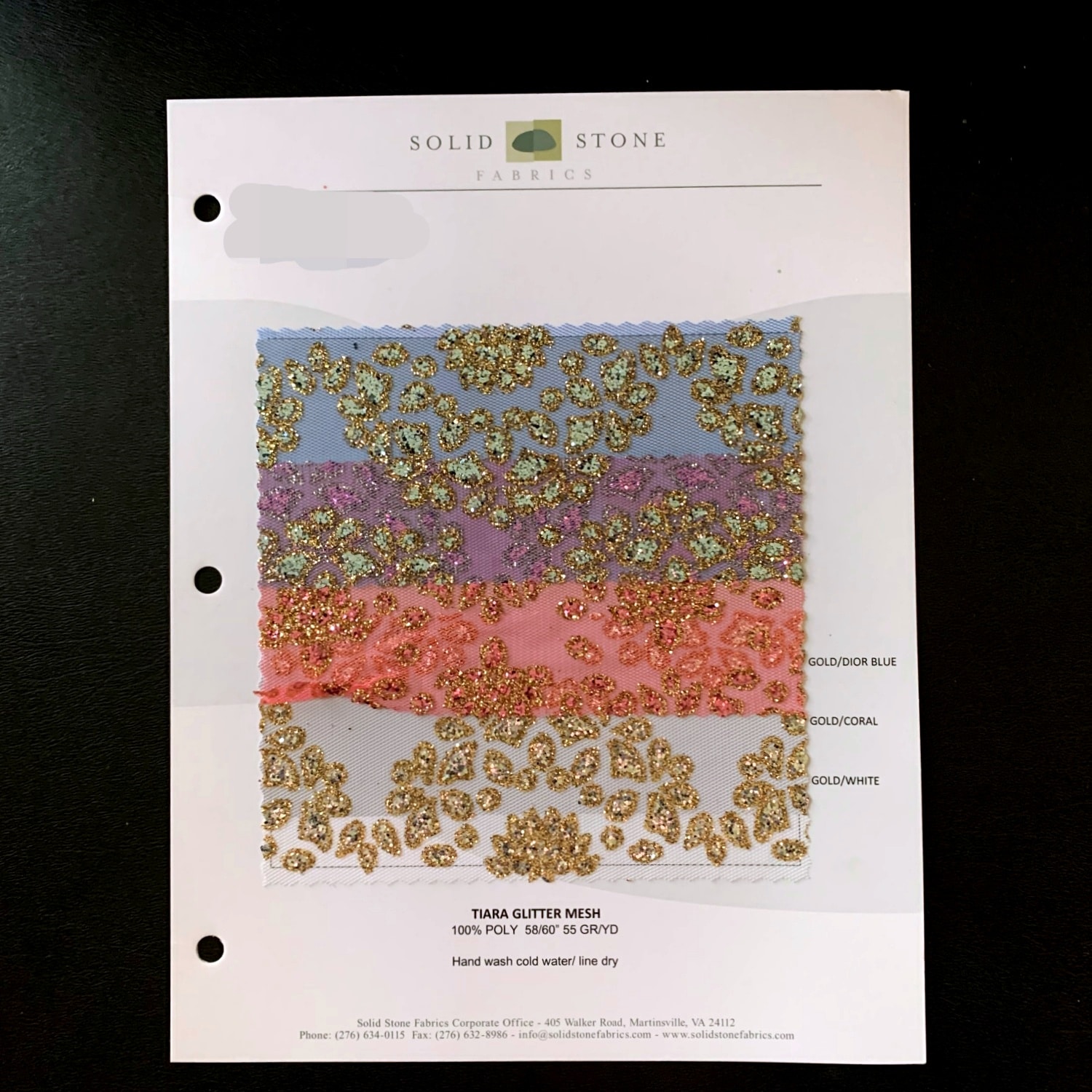 Tiara - Color Card