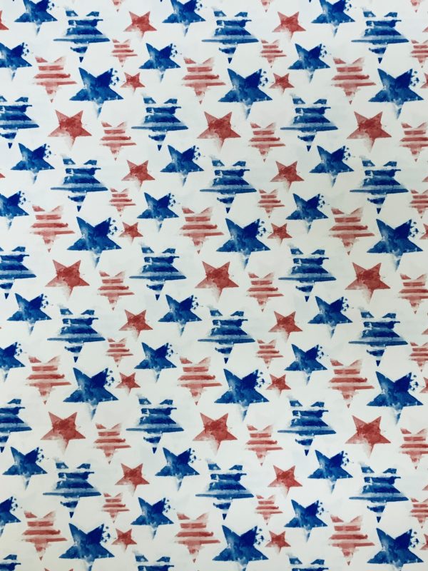 Distressed Stars - Red, White & Blue