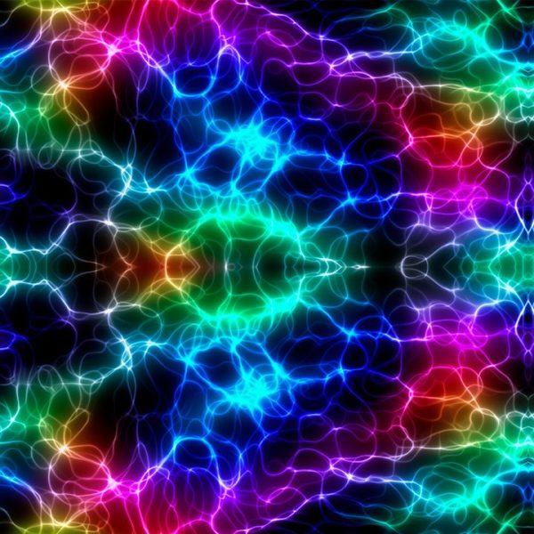Electric Rainbow Print
