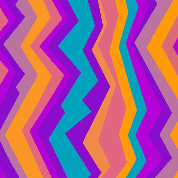 Electric Zig Zag Streak Print