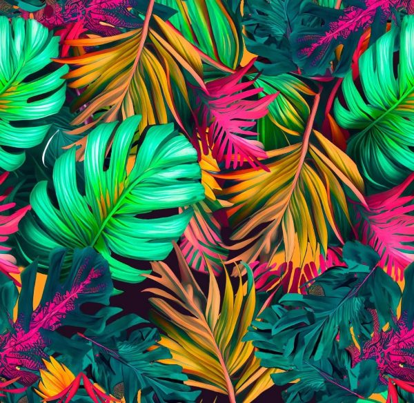 Painted Tropical Plants Print