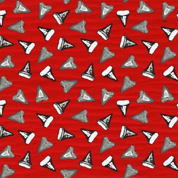 Shark Tooth Frenzy Pattern Print