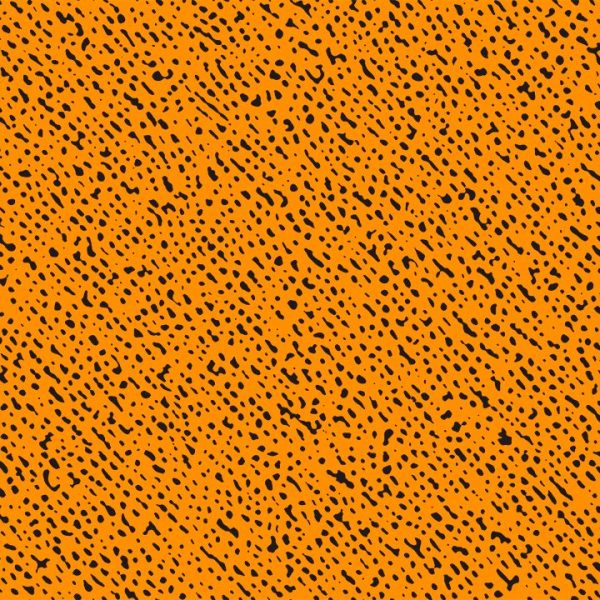 Stipple Texture Orange Black Print