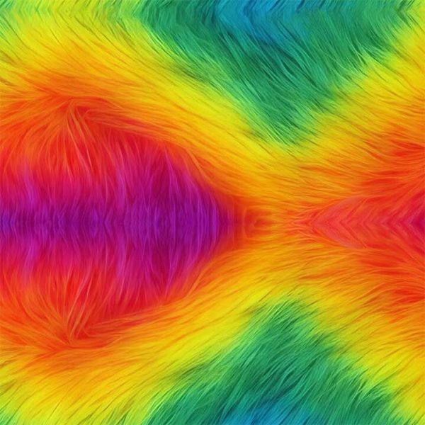 Rainbow Fur Print