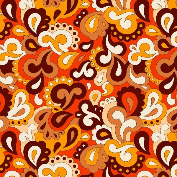 60's Paisley Print