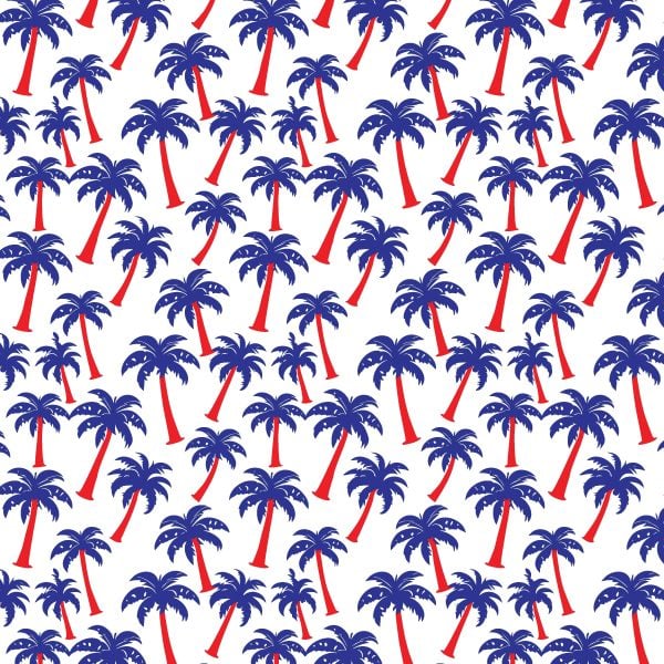 Americana Palms Print