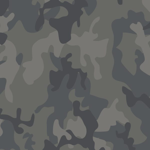 Grey Camo Print