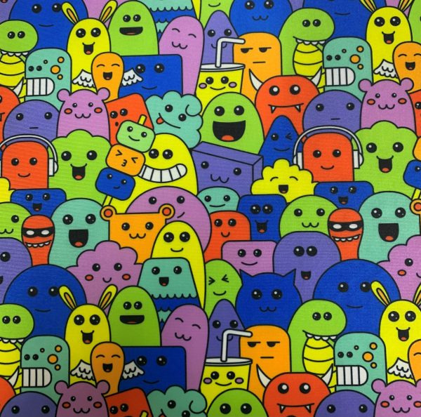Doodle Multicolor Print